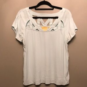Maeve Rayon cutout blouse from Anthropologie